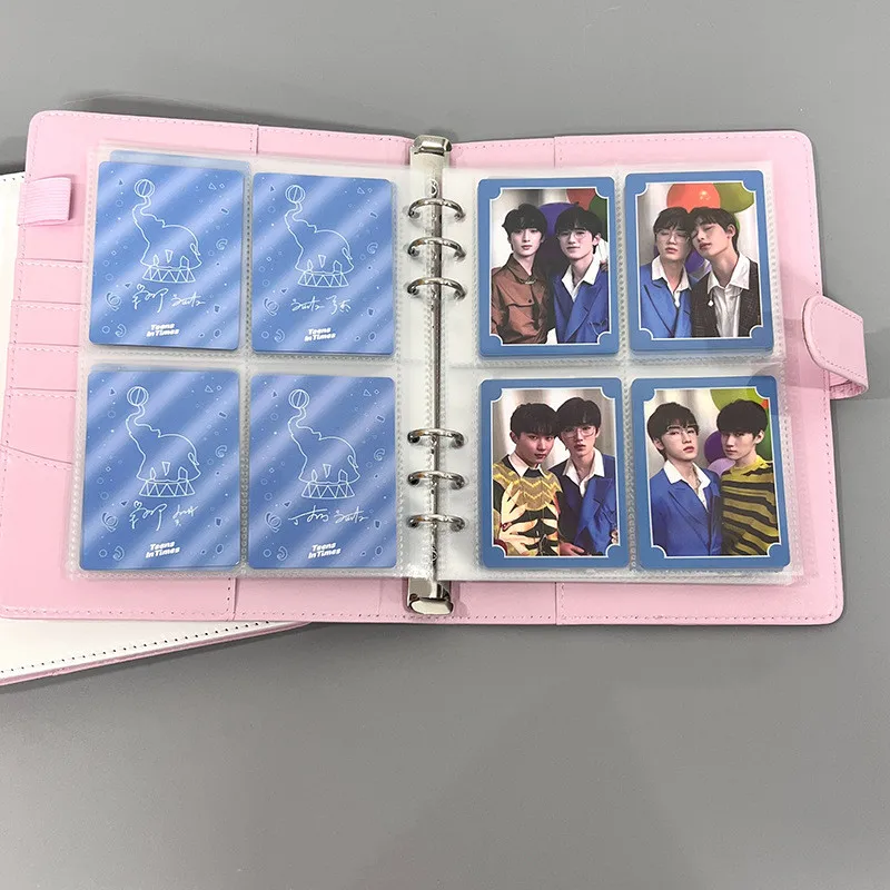 A5/A6 Macaron Binder Notebook & DIY Photocard Collect Book Postcards Organizer Book School Stationery