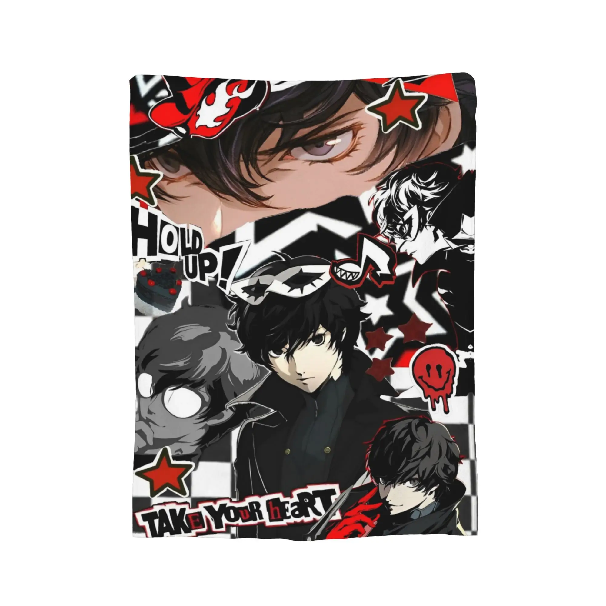 Persona Video Games Blankets Joker  Plush Novelty Breathable Throw Blanket for Home Textile Decor