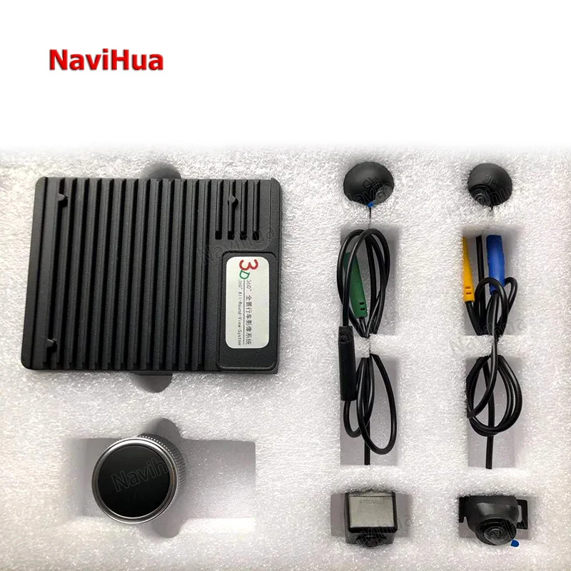 

Universal 3D 360 Degree Cameras HD Display Panoramic Rear View Parking Sensors Safe System