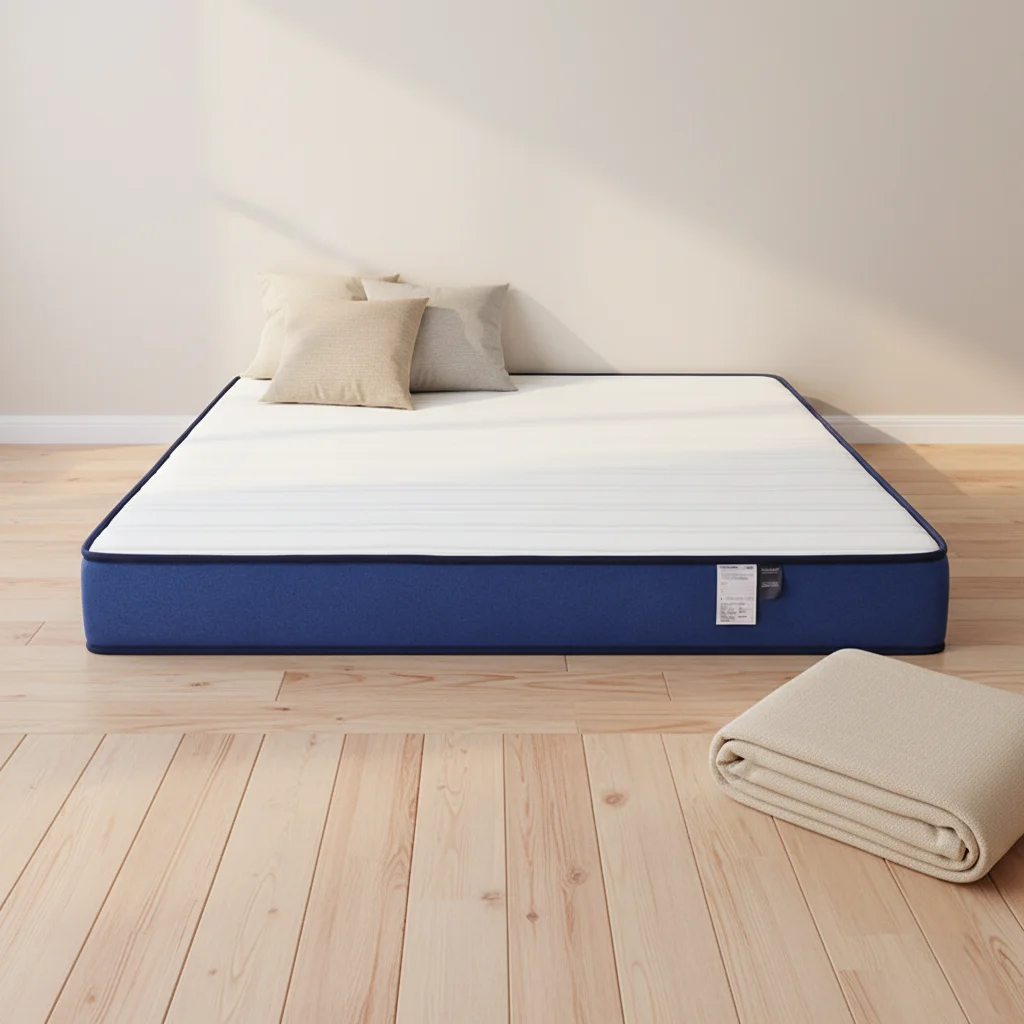 Blue Box Modern Queen Size for Fiber Fabric Mattress Independent Spring Latex Soft Firmness Durable Home Furniture Bedroom