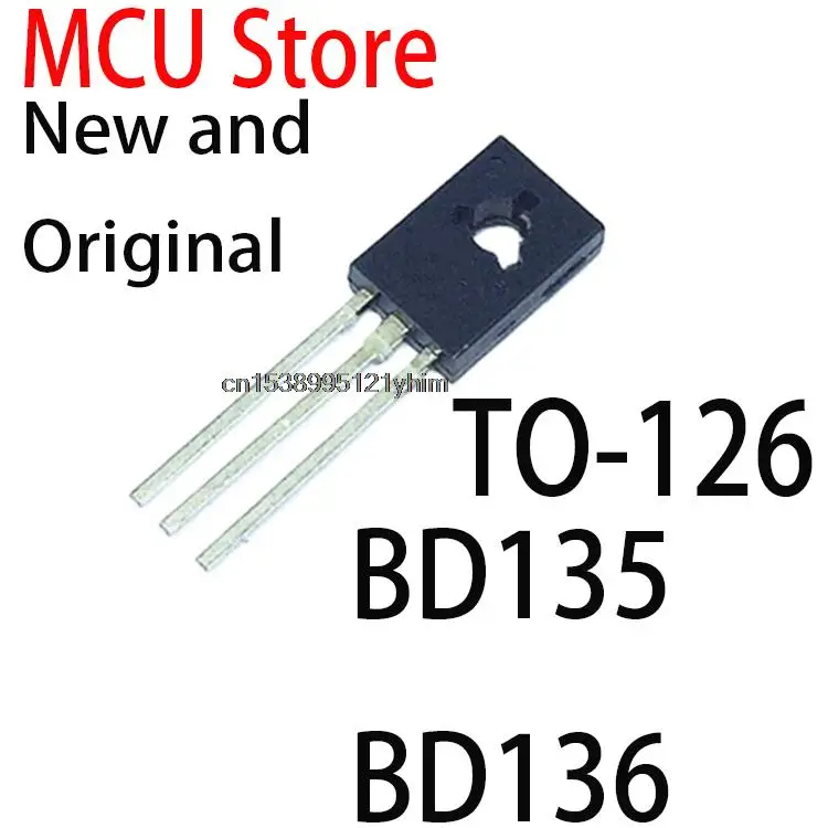 20PCS New and Original each 10pcs Transistor TO-126  BD135 BD136 BD131 BD132 BD137 BD138 BD139 BD140 BD237 BD238