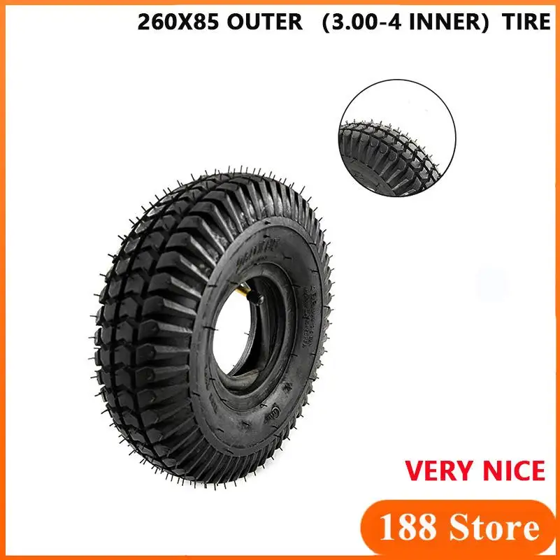 3.00-4 ( 260x85 ) tyres inner tube for Gas scooter bike wheelChair motorcycle 10''Electric Scooter Wheel tires