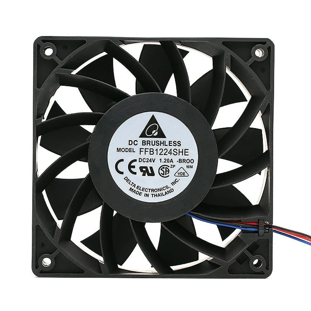 Cooling Fan FFB1224SHE DC 24V 1.2A 28.8W 12038 120x120x38mm