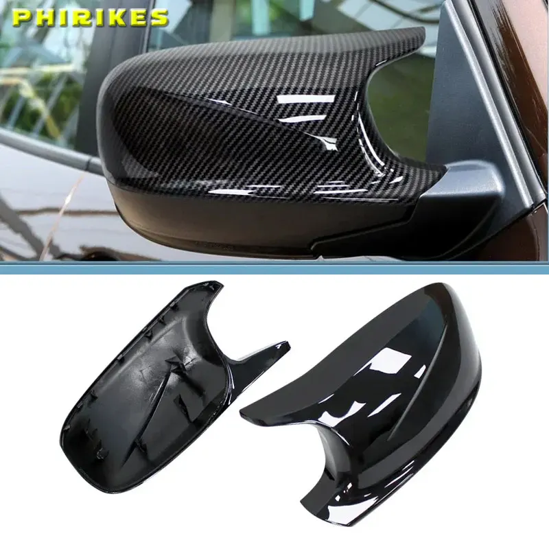 

Для BMW X1 E84 X3 F25 2010 2011 2012 2013 Pre-LCI Высококачественная гладкая черная крышка зеркала заднего вида для автомобиля, крышка бокового зеркала