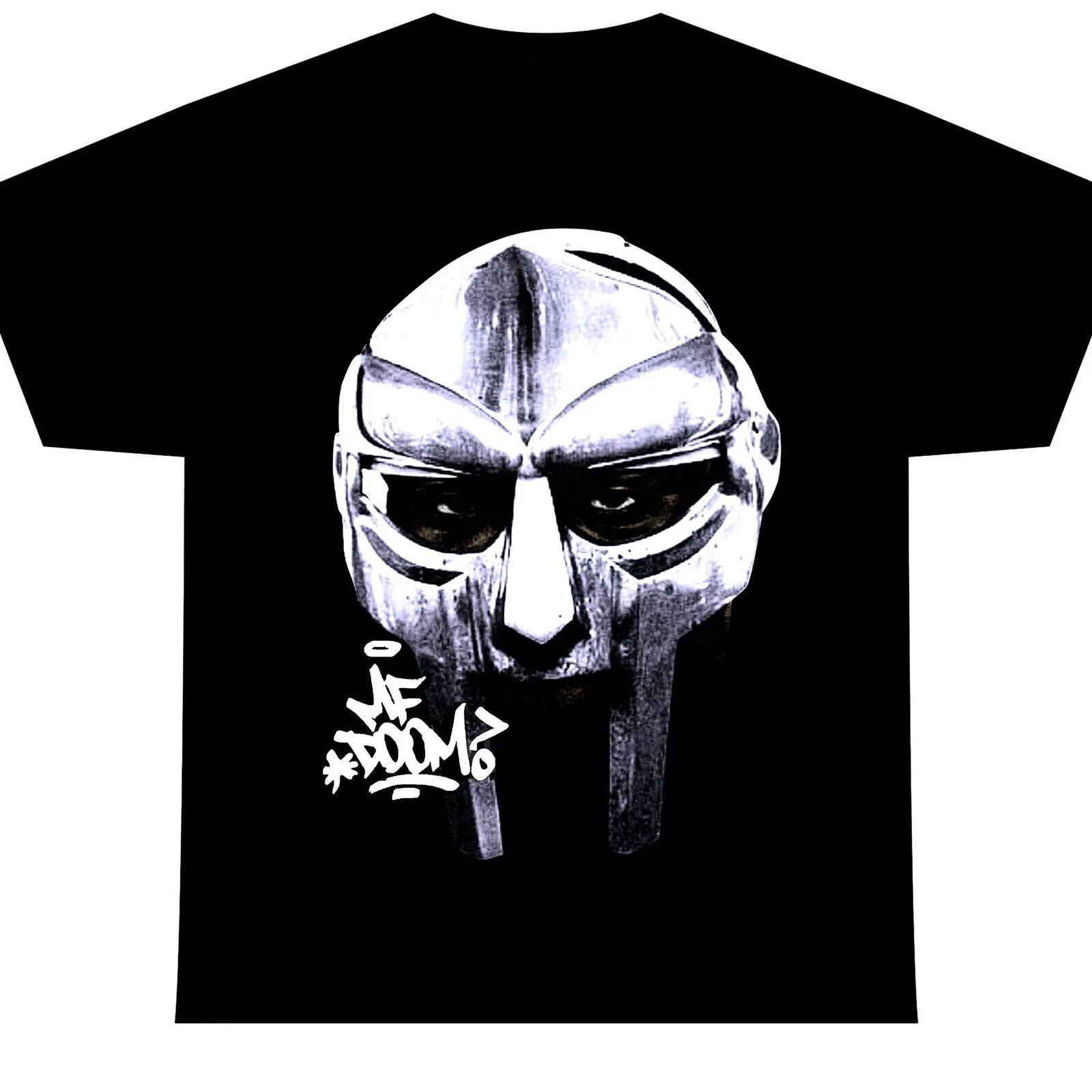 MF DOOM وجه معدني حقيقي الهيب هوب التي شيرت الشارع موضة الاتجاه Y2K القطن الخالص للجنسين Harajuku الرجال الملابس