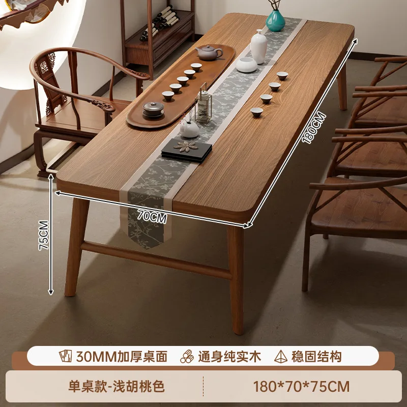 Pure solid wood calligraphy table, household computer desk, balcony office