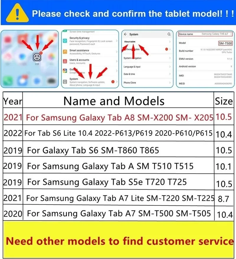 2022 Dành Cho Samsung Galaxy Samsung Galaxy Tab A7 10.4 SM-T500 A7 T220 Máy Tính Bảng Dành Cho Tab A8 10.5 2021 X200 S5E 10.1 t510 Cho Galaxy S6 Lite Ốp Lưng