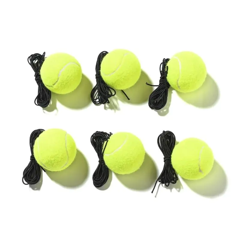 2 Stück Einzelübungs-Tennisball, tragbarer Tennis-Trainingsball mit Schnur