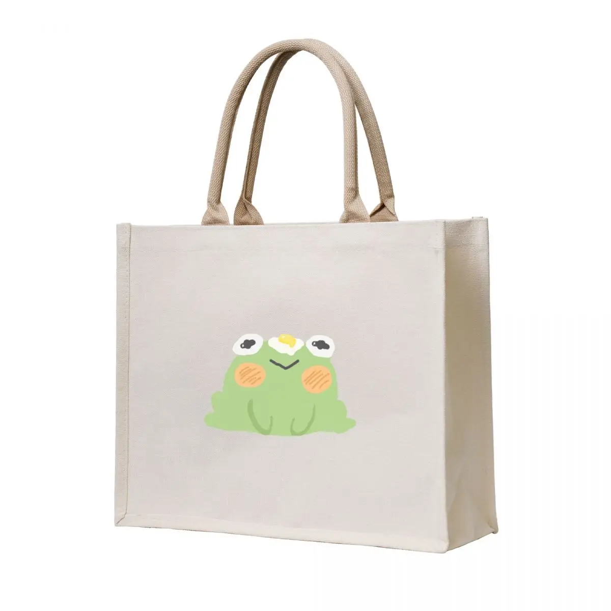 

Eggy froggy Tote Bag eco bag folding sac pour femme tote bag men's