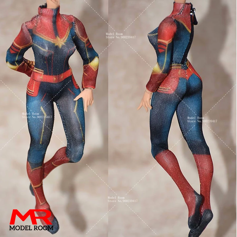 1/12 Scale Female Cosplay Combat Suit Bodysuit Jumpsuit Clothes Model Fit 6'' Romankey Soldier Action Figure Body Dolls view 3