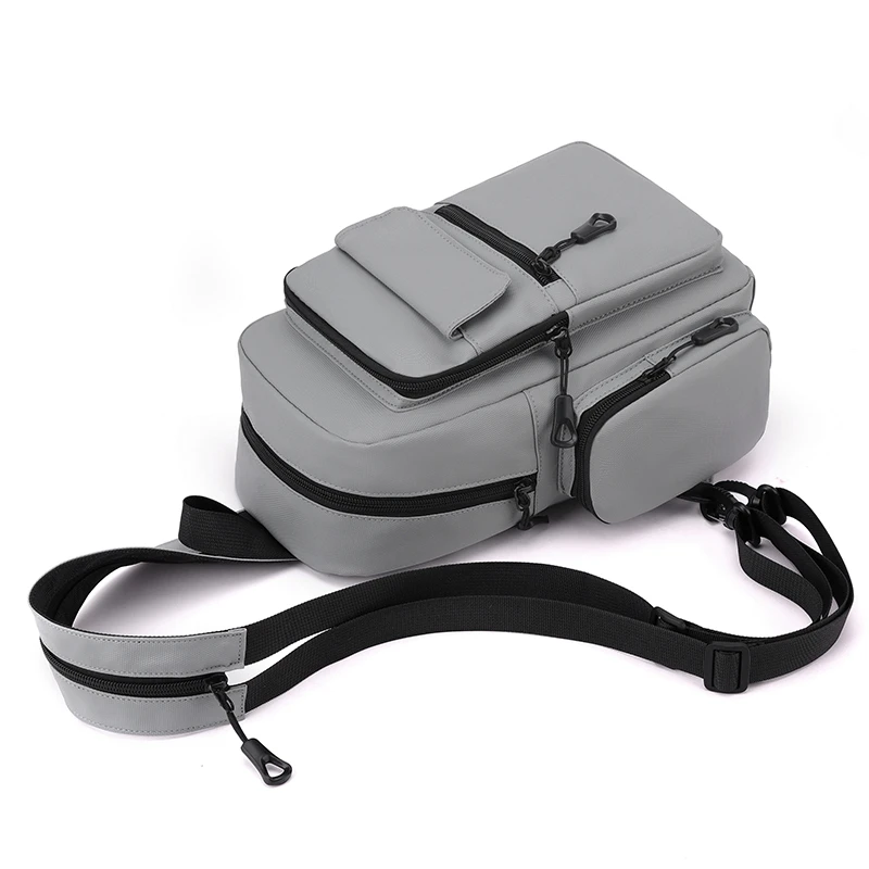 Modische Multifunktionale Brusttasche Fahrrad-Brusttasche Herren Mini-Rucksack Geeignet für Tägliches Pendeln Outdoor-Sport Reisen – Detail 20