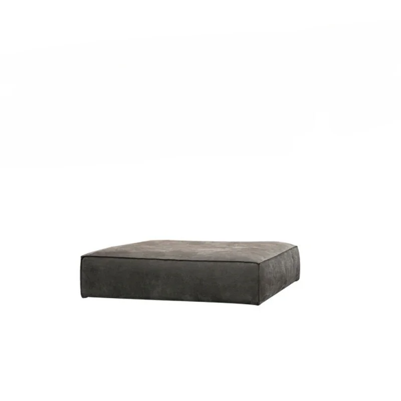 Cowhide Damascus wabi sand frosted leather designer sofa