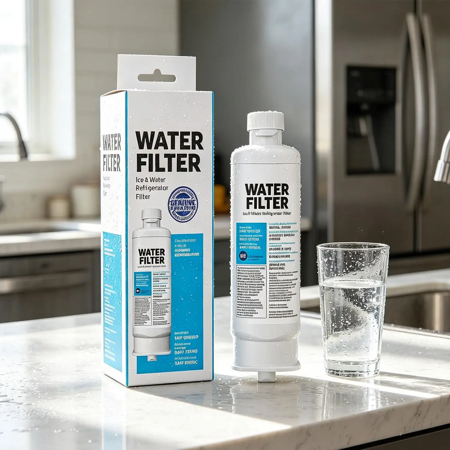 DA97-17376B Refrigerator Water Filter Compatible with Samsung HAF-QIN EXP RF23M8070SG RF23M8070SRHAF-QIN/EXP, DA97-08006C, RF23M8070SG, RF23M8070SR, RF23M8090SG, RF23M8090SR, RF23M8570SR, RF23M8590SG,RWF4200A