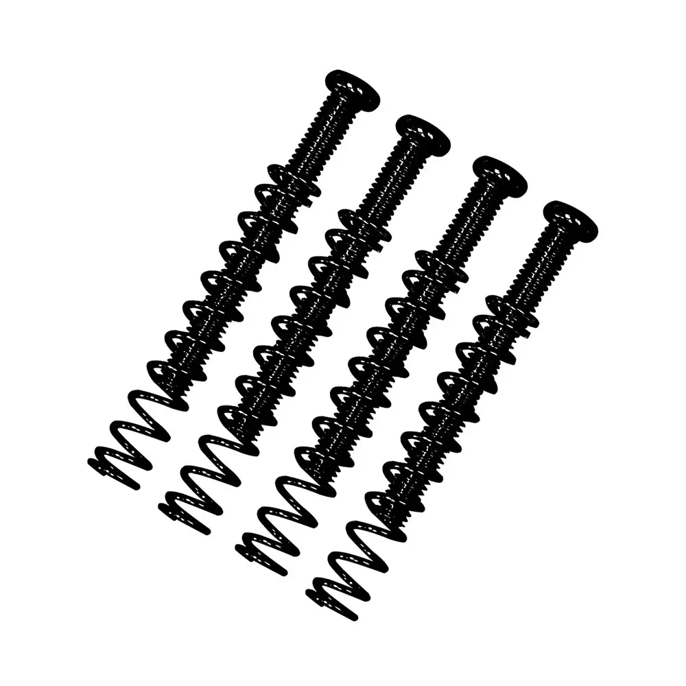 4Pcs M3*30MM Guitar Humbucker Pickup Mounting Screws Springs Chrome Black Gold Electric Guitar Replacement Accessories