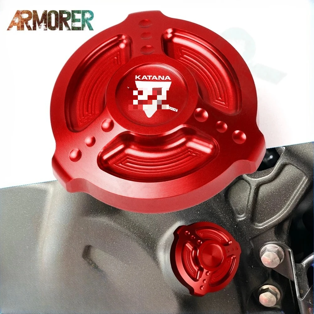 

Motorcycle Accessories CNC Aluminum Crankcase Cap Engine Oil Filler Screw Cover Plug For KATANA 2019 2020 2021 2022