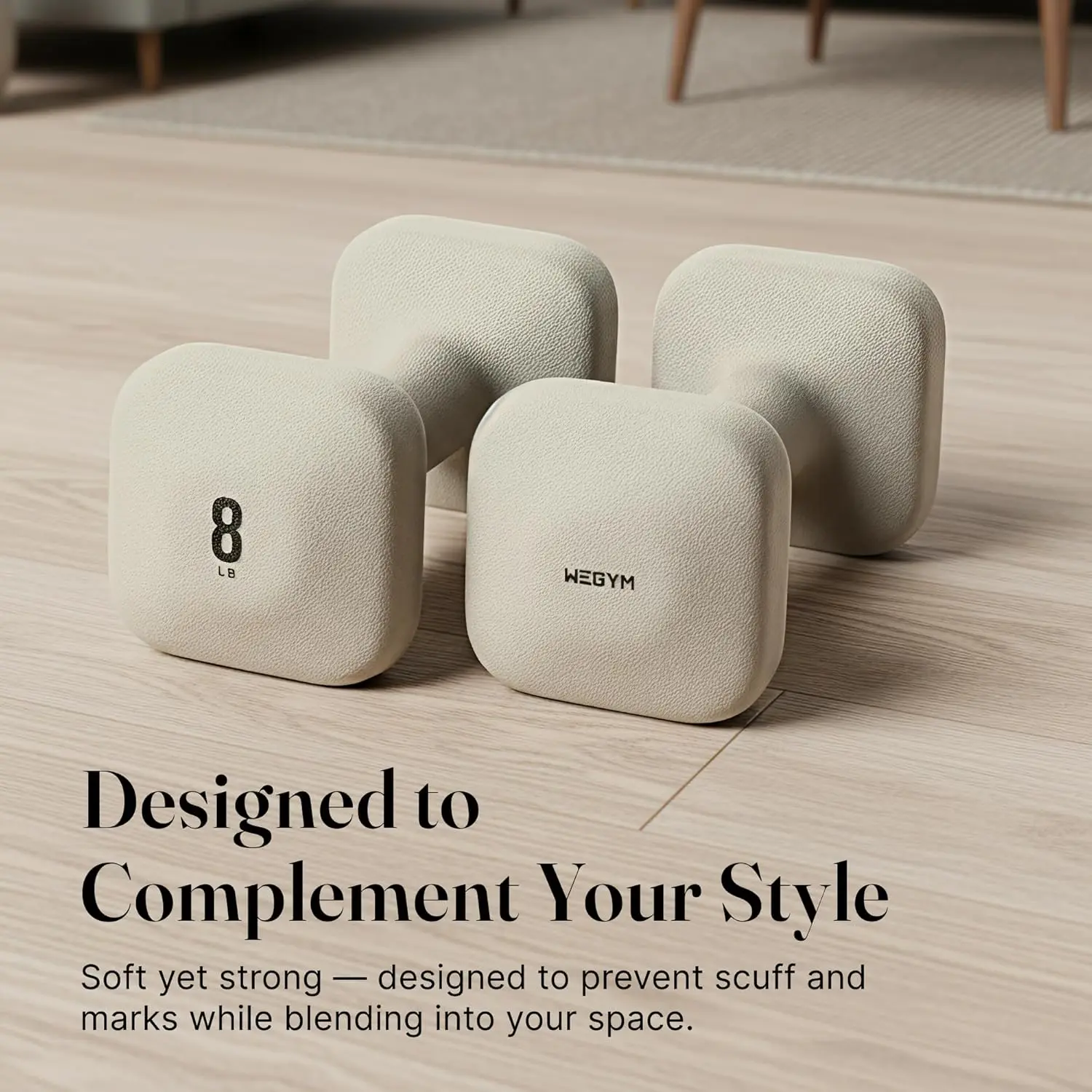 Hantle kwadratowe z antypoślizgowymi uchwytami, stabilne obciążenia wolne do ćwiczeń w domu, zapobiegają przewracaniu się podczas ćwiczeń