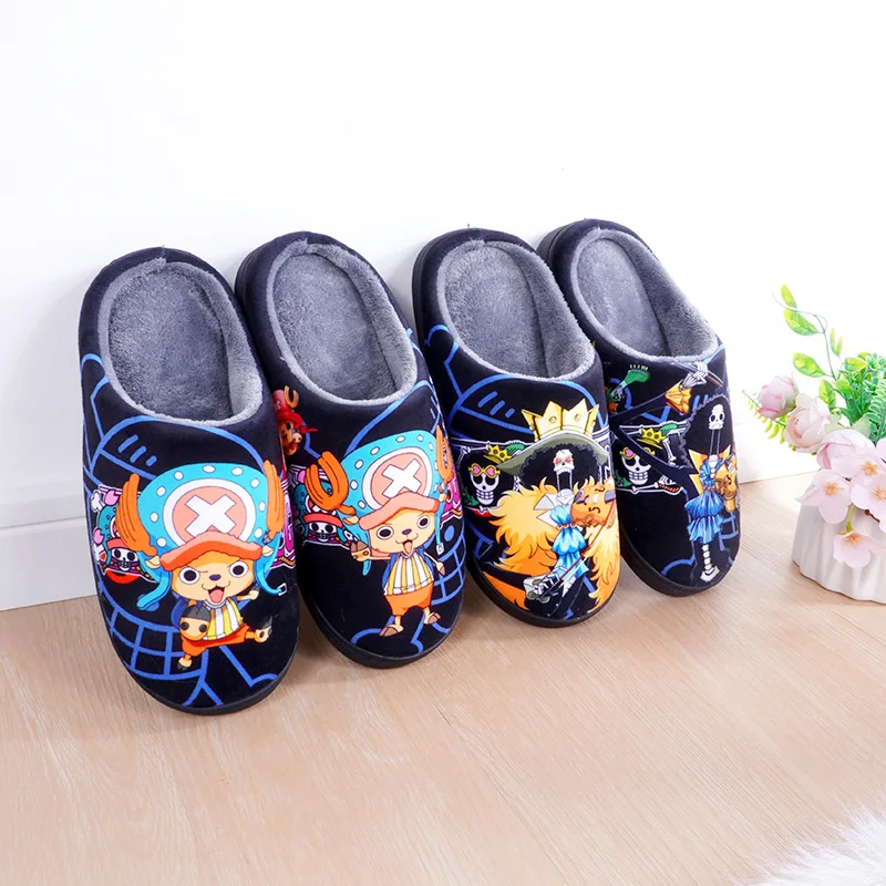 

Winter Warm Slippers Anime ONE PIECE Tony Tony Chopper Cosplay Cute Cartoon Shoes For Men Women Boy Girl Unisex Halloween Gift