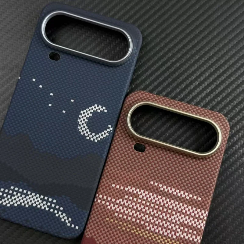 Carbon Fiber Case For Honor Magic 8 Pro Air Magnetic Wireless Charging 600D Metal Ring Ultra-thin Aramid Fiber Case Cover