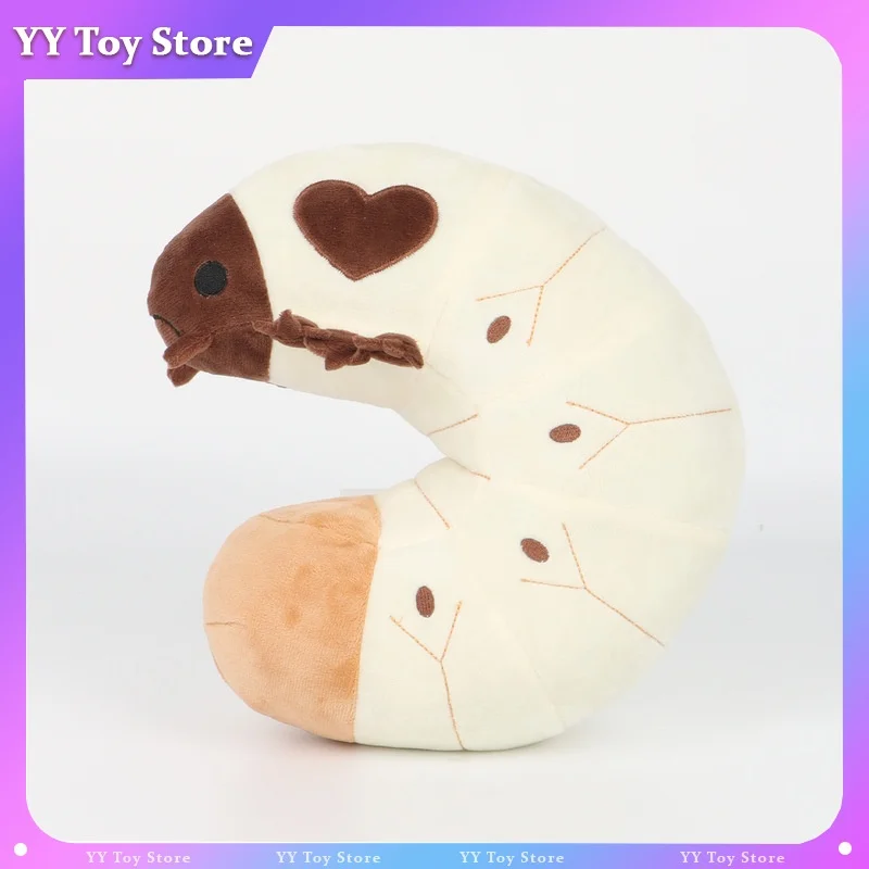 New Love Grub Plush Insect Worm Stuffed Toy Soft Fluffy Cartoon Animal Pillow Home Decor Collectible Gift For Adults