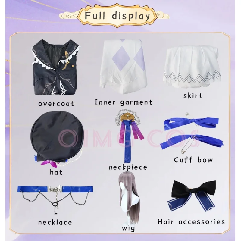 Herta Cosplay Costume Honkai Star Rail Carnival Uniform Wig Anime Halloween Costumes Women Game