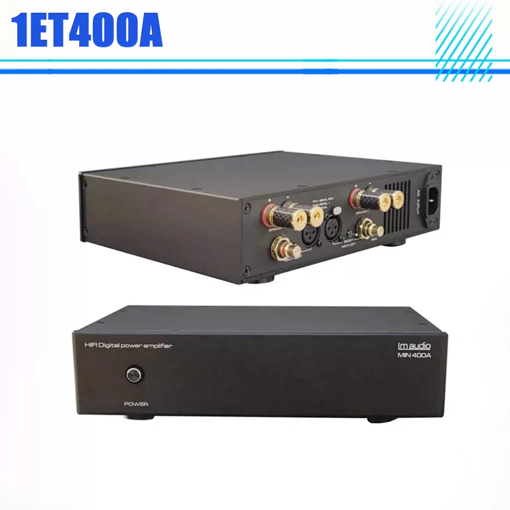 

1ET400A Digital Hifi Post-Fever Power Amplifier Purifi MIN400A LM UCD Maroon Audio 310×200×60mm For Hypex