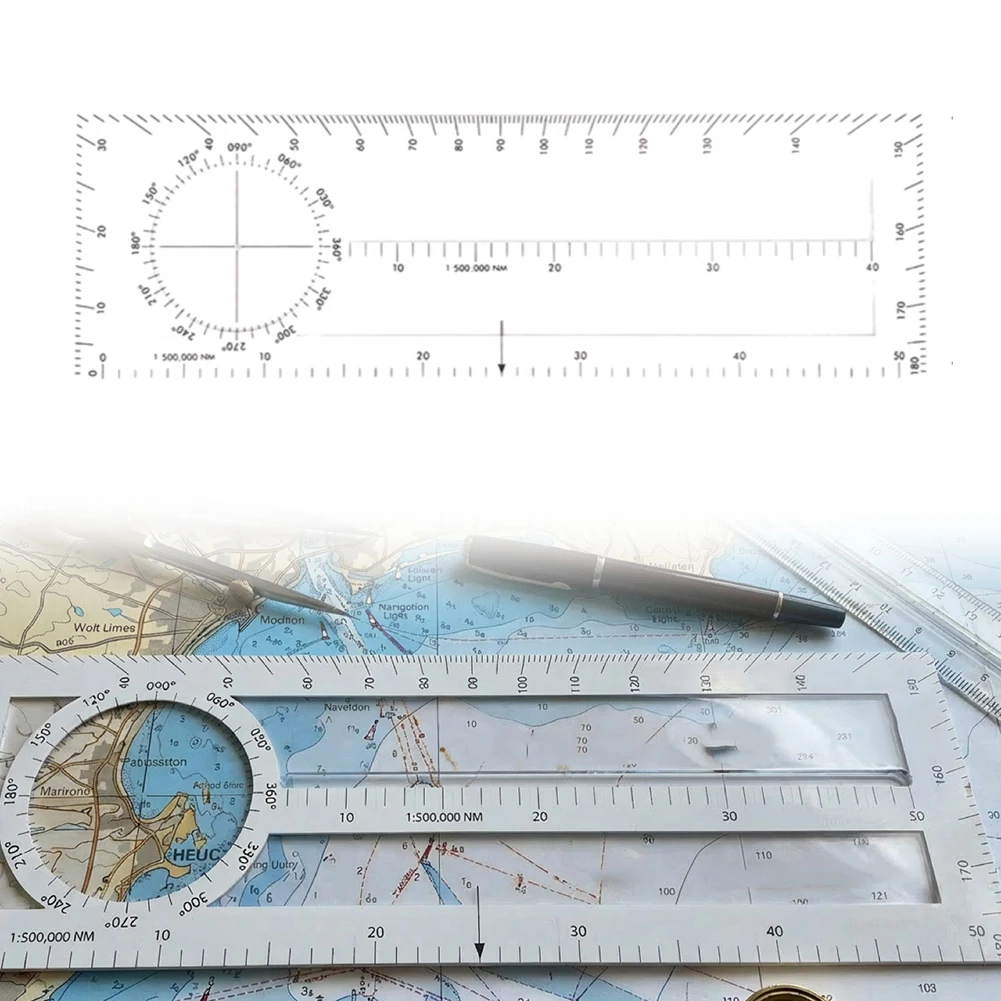 

Профессиональный навигационный чертежный инструмент CNP-1 для авиационных карт с функцией преобразования масштаба и измерения углов, 16,8 x 6,2 см