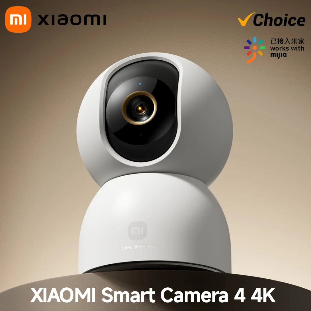 

2025 New XIAOMI Smart Camera 4 Dual-band Wi-Fi 6 8MP 4K HDR AI Tracking,Night Vision,Two-Way Audio​,Home Security Baby Monitor