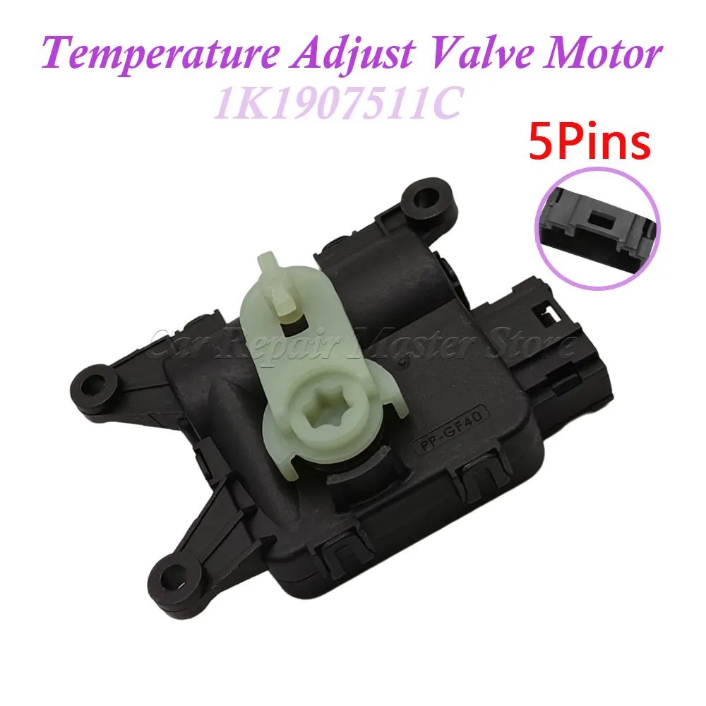 

For VW EOS Golf GTI Jetta MK5 MK6 Touran For Audi A3 Q3 TT Temperature Adjust Valve Servo Motor LHD 1K1907511C