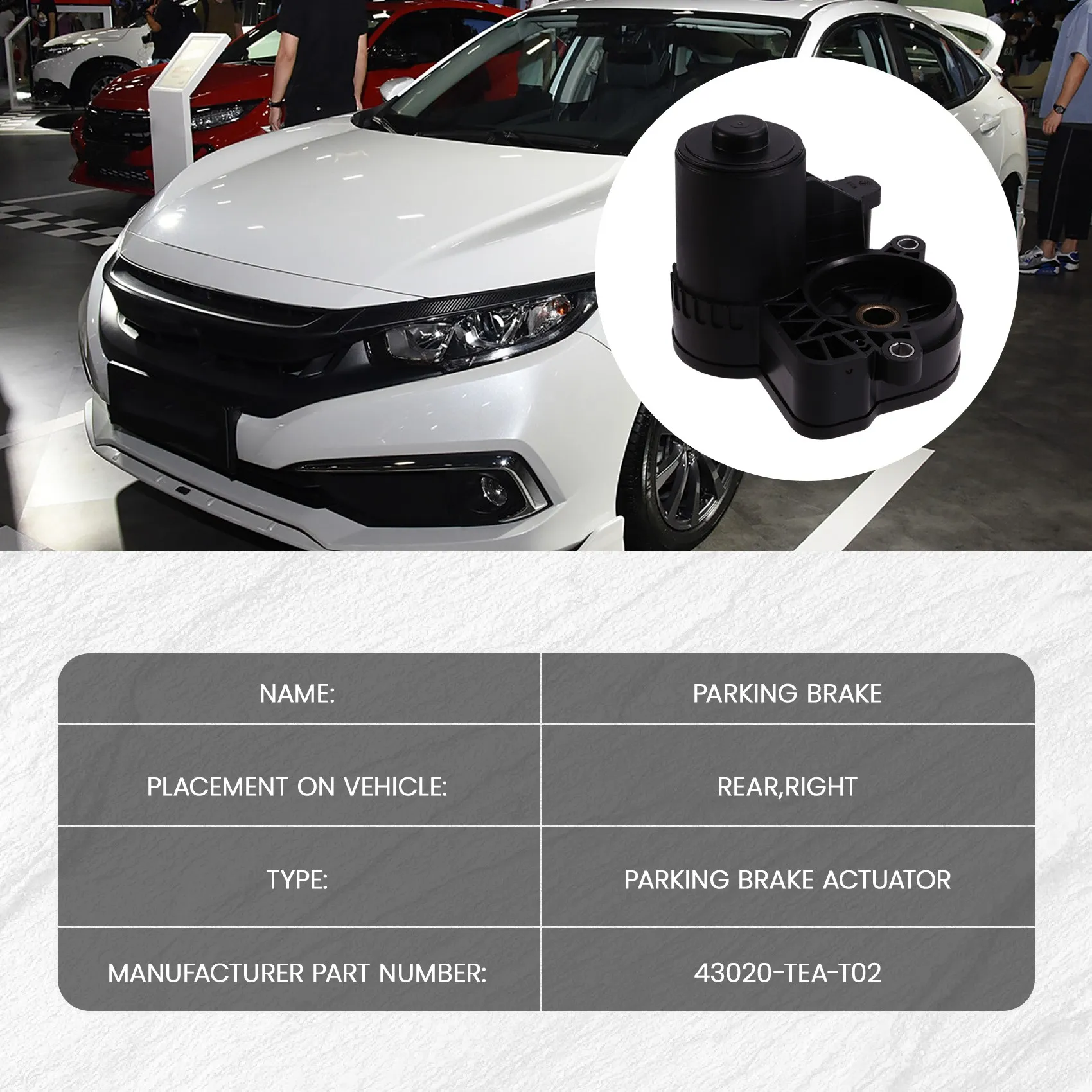 

Reliable-New Car Side Parking Brake Actuator For Honda Civic 2017-2021