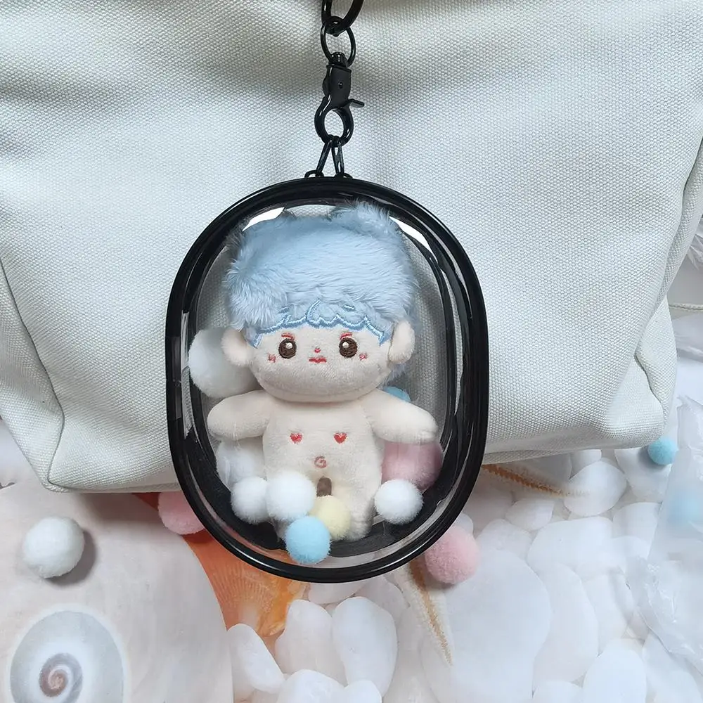 Transparent Plush Dolls Storage Pouch Mystery Box Keychain Bag Organizer Box Doll Bag Key Chain Wallet Thicken Storage Boxes