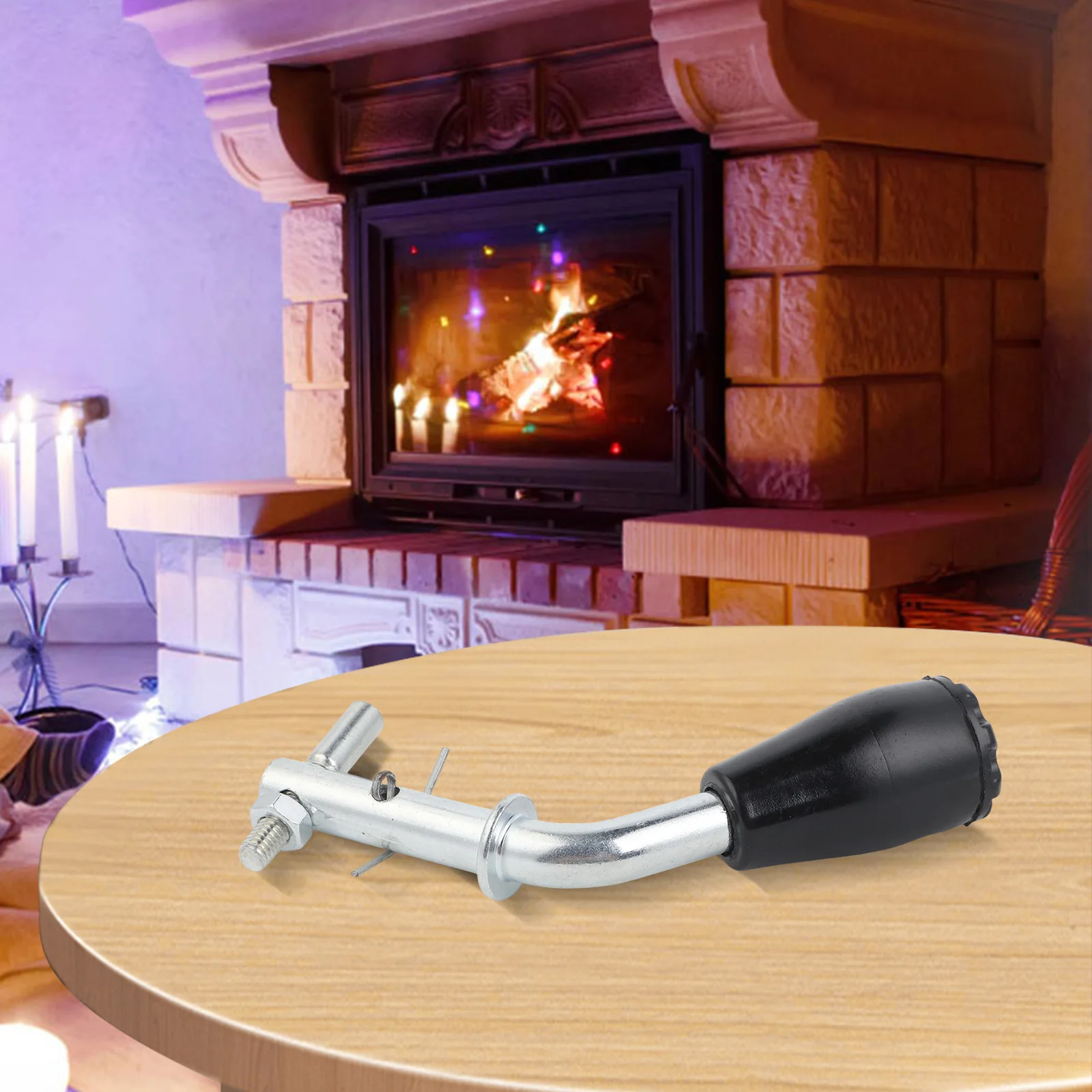 Boiler Door Handle Furnace Door Handle Easy Installation Handle Furnace Door Diameter 1.1cm Handcrafted Welded Quality