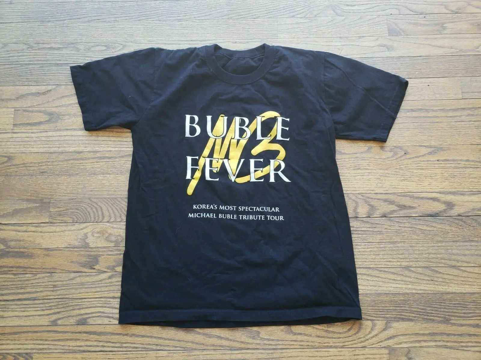 Michael Buble Tour Buble Fever Korea's Most Spectacular May 4 2016 T Shirt RARE!