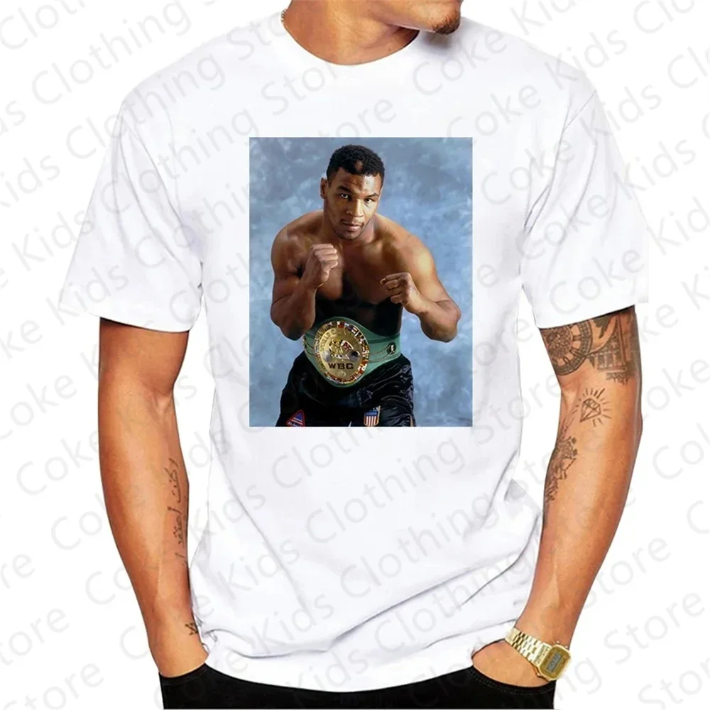 T Shirt Kids Adults Summer Shirt Mike Tyson Boxing Retro Boxing T-Shirt Funny Retro Summer Tees Gift Child Clothing Short Sleeve