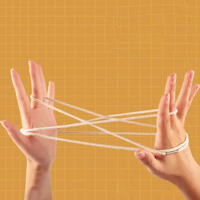 Cradle String Game Toy Hand Rope Puzzle Trick Interactief speelgoed Educatief String Speelbal Handtouw voor 3 jaar oude jongens en meisjes
