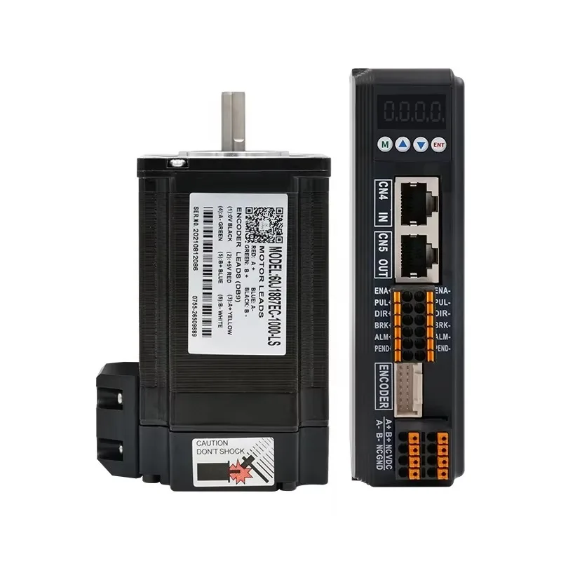 5A 3N.m High Efficiency High Torque Closed Loop Stepper Motor With Driver Kit 60J1887EC-1000-LS+2HCS558