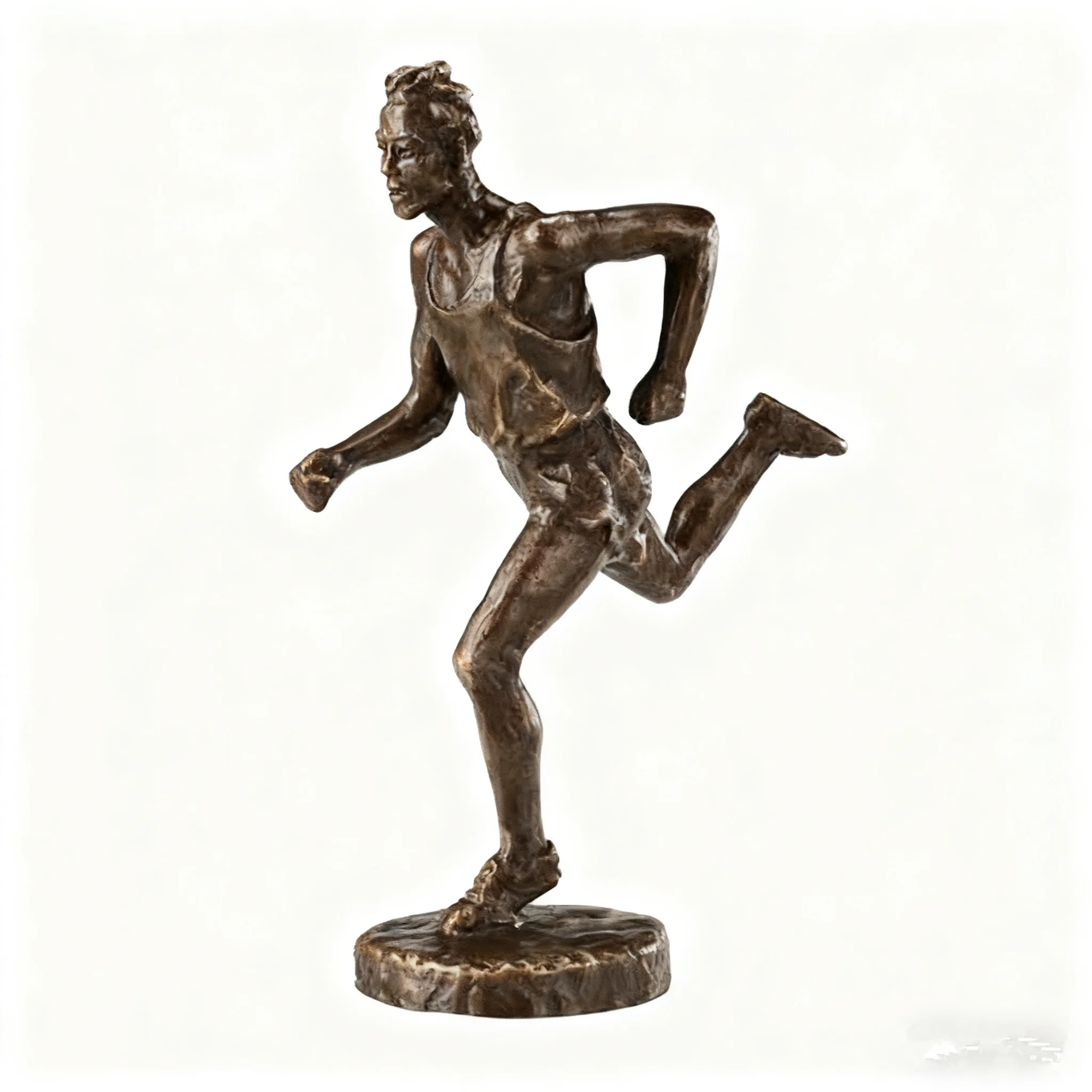 Bronze Running Man Statue Modern Sport Sculpture Hot Casting Classy Fitness Room Decoration Gifts
