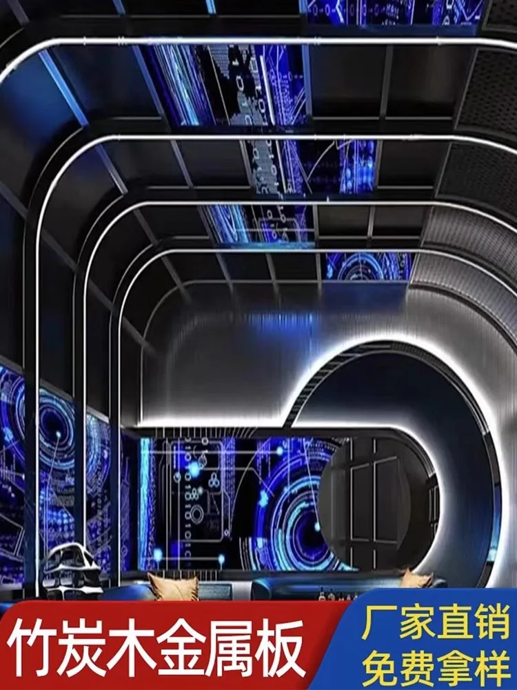 

Customizable price per square meter Black mirror panel Metal plate Carbon crystal parapet Bamboo wood fiber