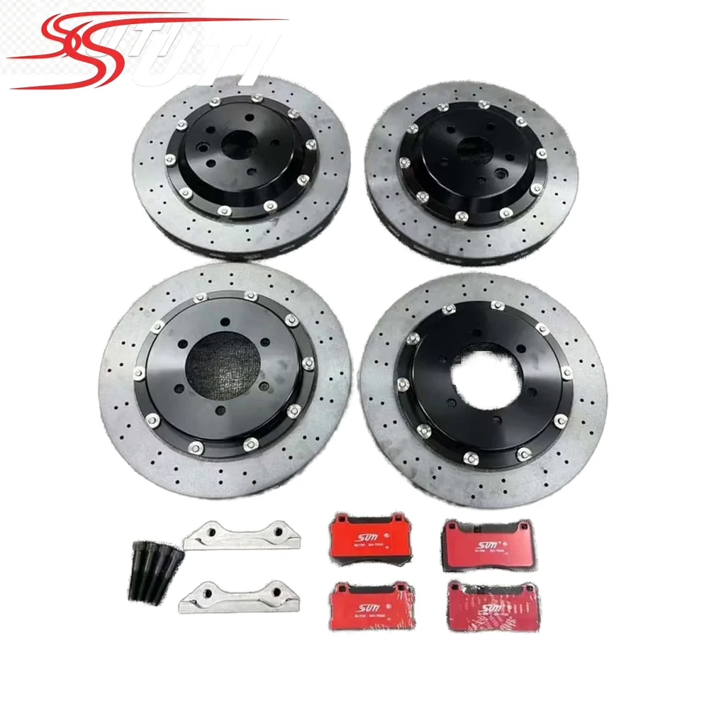 High Performance Carbon Ceramic Brake Discs, Customizable to Any Size, Modified Auto Brake Rotor Replacement Parts