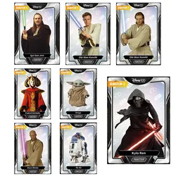 Kakawow Star Wars Ps-B Series Kylo Ren Grogu Anime Characters Rare Collection of Toy Flash Cards Basic Card Christmas Gift