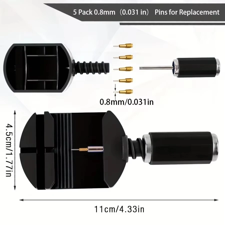 Watch Link Removal Tool Kit Strap Chain Pin Remover Band Adjustment Repair Tool for Watch Strap Chain Pin Adjustment image 3