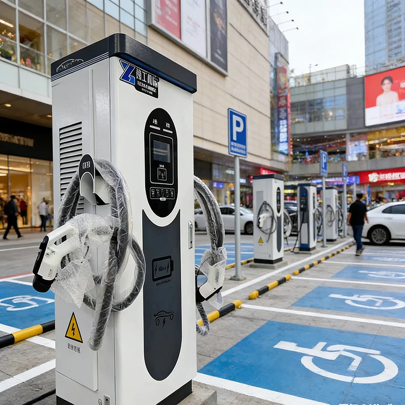 

Customized DC EV Fast Charger 120KW CCS2 GBT Dual Guns Commercial EV Charging Station 7 Inch LCD for Bus Truck Taxi Fleet
