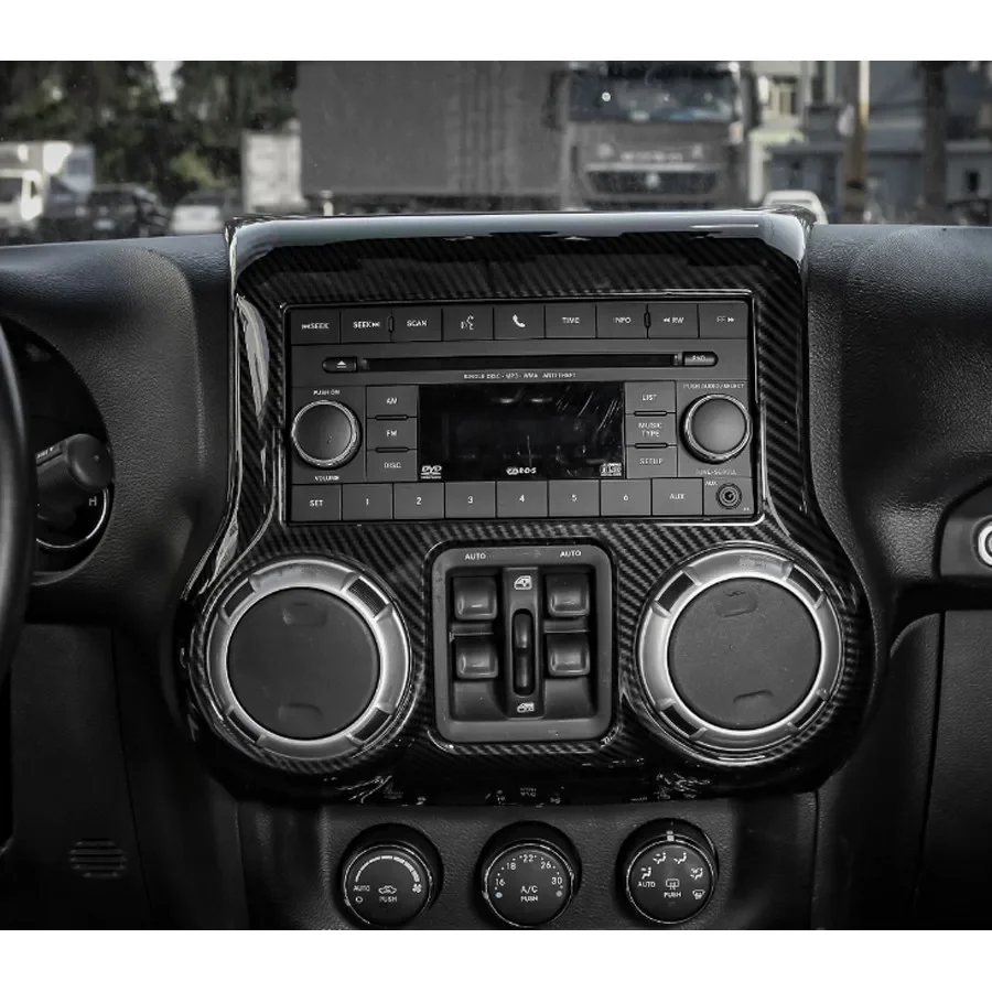

Автомобильная Передняя консоль воздушный кондиционер CD Регулируемая кнопка переключатель Панель рамка отделка для Jeep Wrangler 2011 + Стайлинг автомобиля ABS