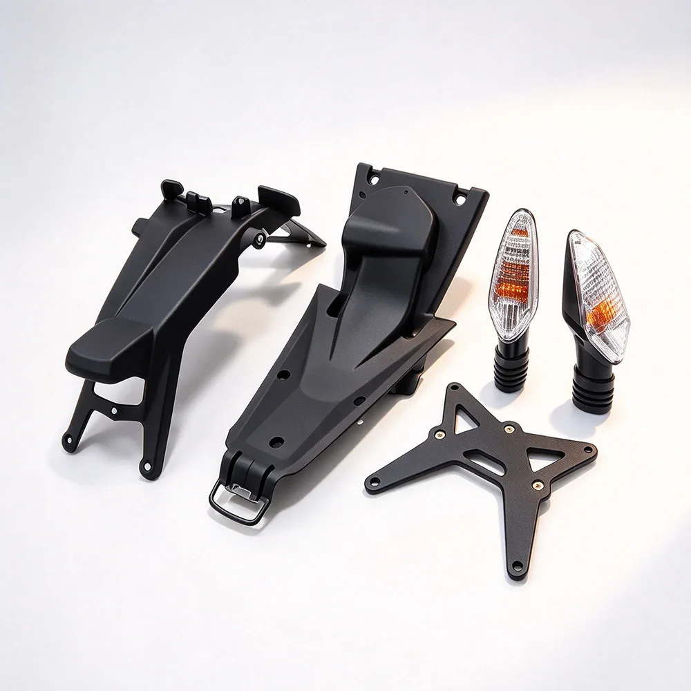 For Ducati Monster 696 796 795 659 1100 1200 Multistrada Rear Tire Fender License Number Plate Holder Bracket Turn Signal