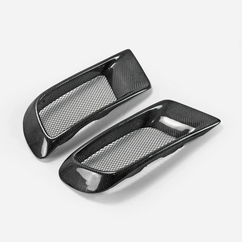 For EVO 10 R-Style carbon fiber Vent intake Front Bumper car Air Vent Duct 2pcs