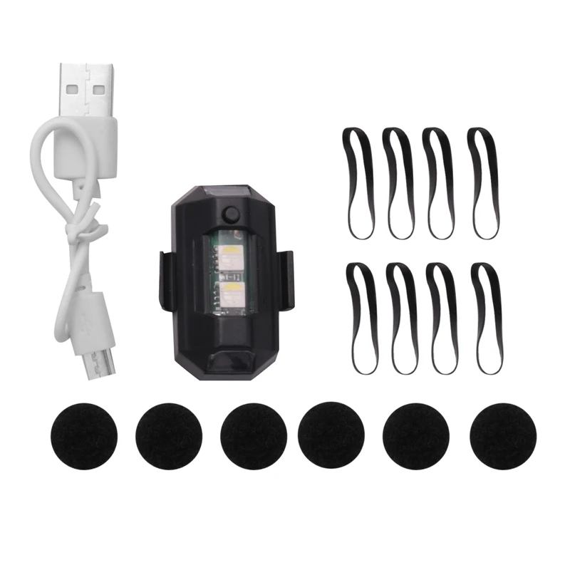 LED Strobe Drone Light 7 Colors USB Charging Night Lights For Air 2S/ Mini 2 /Bike /Dirt Bike /Car /Motorcycle