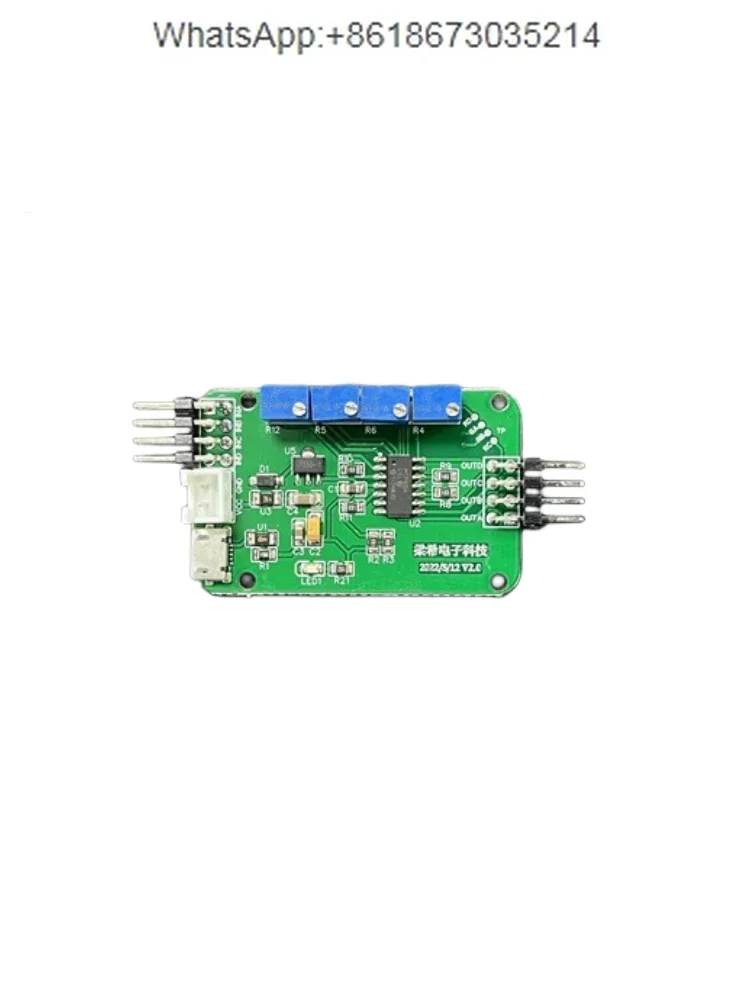 

CHA04 four-channel flexible thin film pressure sensor module, resistance-voltage conversion, force-sensitive tactile sensing