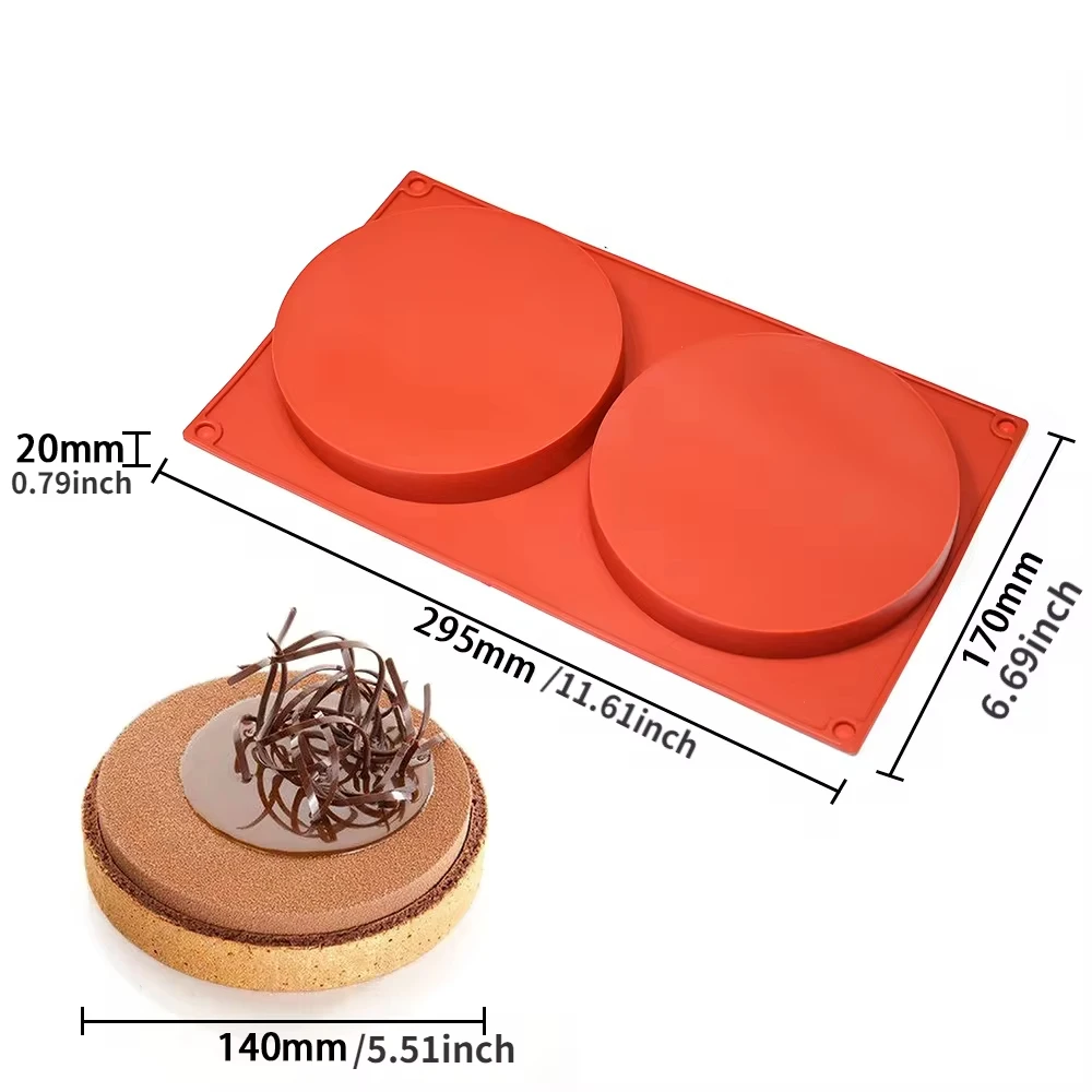 Zylinder förmige Silikon form Seifen form Schokoladen keks bedeckt Sandwich-Werkzeug DIY Gelee Pudding Süßigkeiten Küche Kuchen Backform – Detail 10