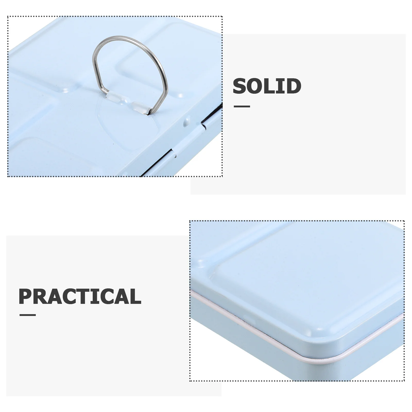 صندوق قصدير معدني فارغ محمول للدهانات المائية، تخزين الصباغ الصلبة، علبة لوحة ألوان مائية مدمجة، تخزين طلاء السفر