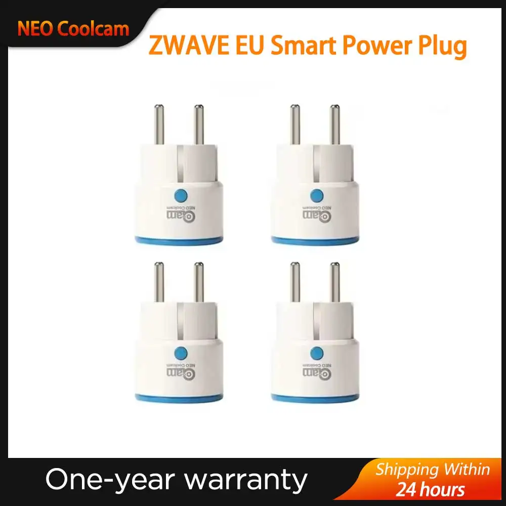 2024 NEO Coolcam Z WAVE PLUS EU Smart Plug Power Socket Home Automation Alarm Smart Home System Z Wave 868.4MHz Video Frequency