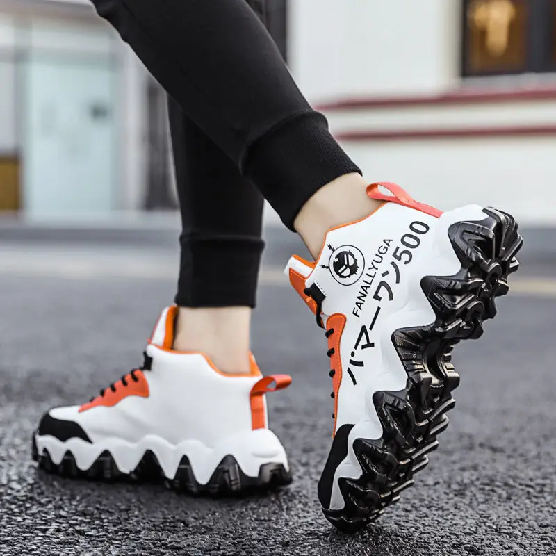 

Fashion High Top Sneakers Men Designer Platform Casual Shoes Luxury Brand Tennis Trainers Autumn Winter Shoes Plush Man Boots